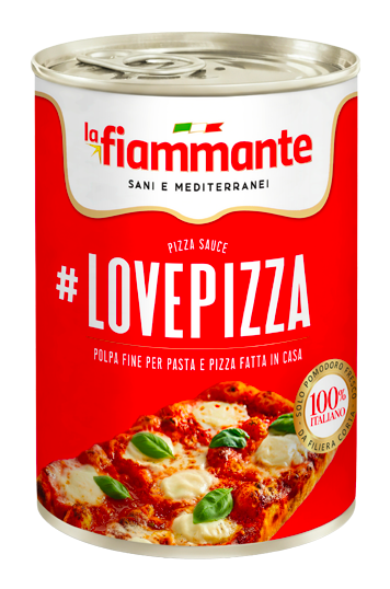 La Fiammante #LovePizza finomra zúzott paradicsom pizzához, 400 g
