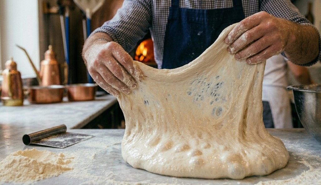 Magas hidratációjú pizzatészta (illusztráció)