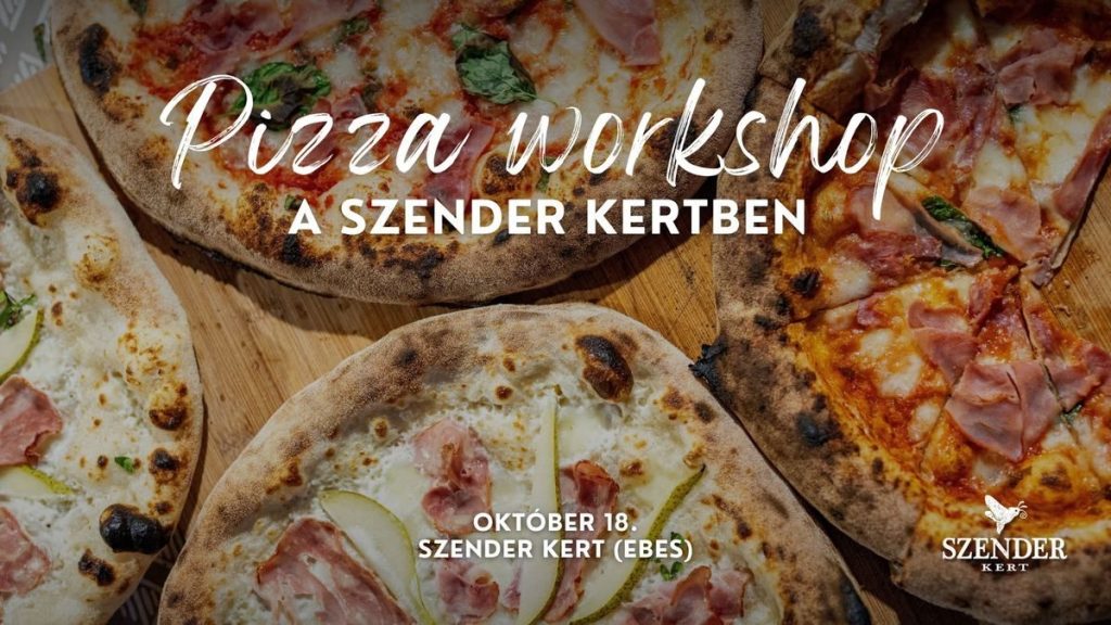 Pizza workshop a Szender Kertben – eseményplakát